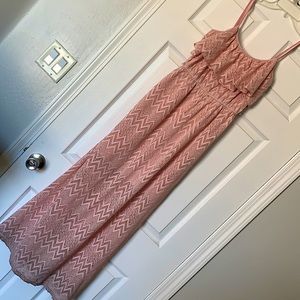 Pink maxi dress